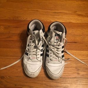 Vintage Adidas basketball sneakers. .